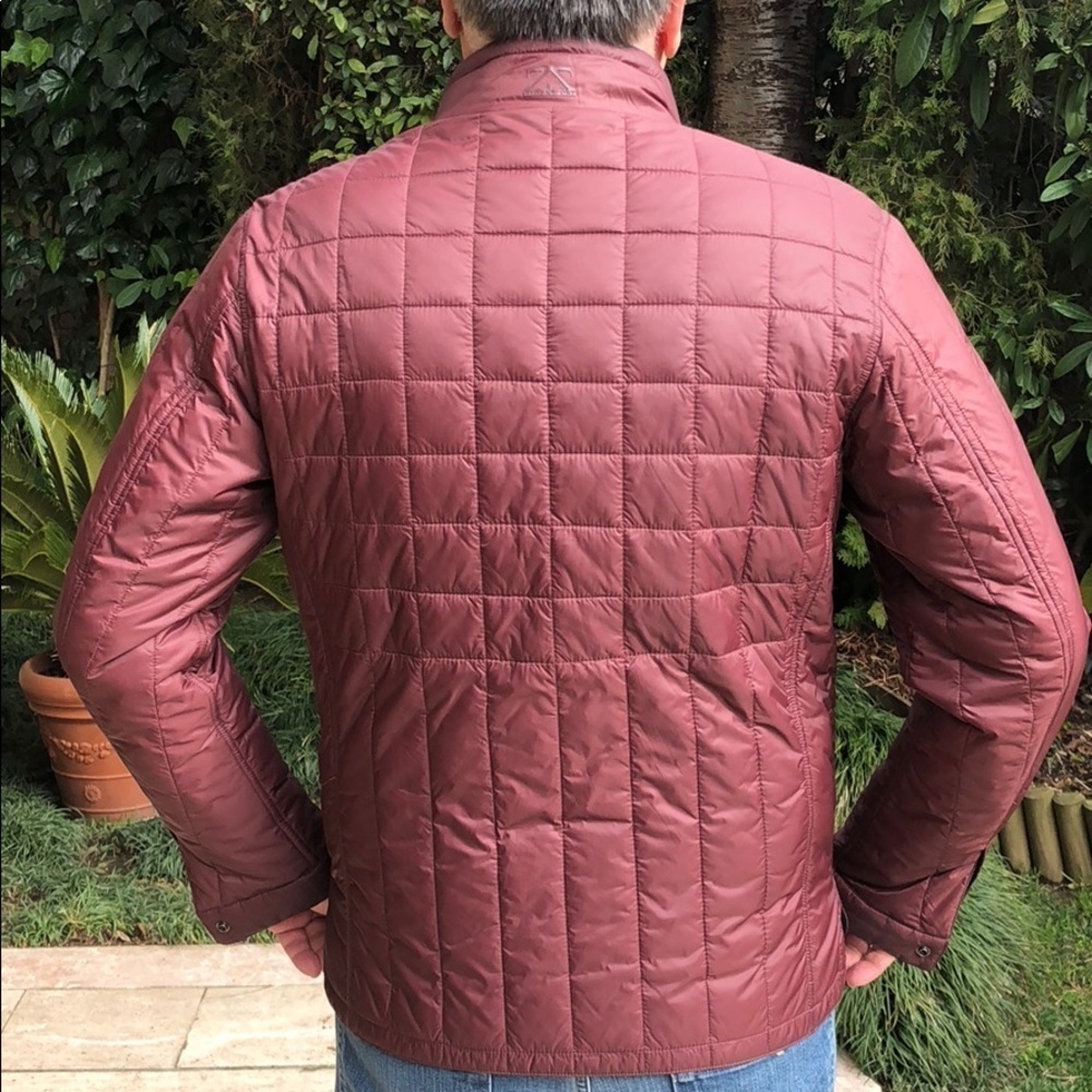 Zegna navy / red mens reversible coat large size - Picture 4 of 7